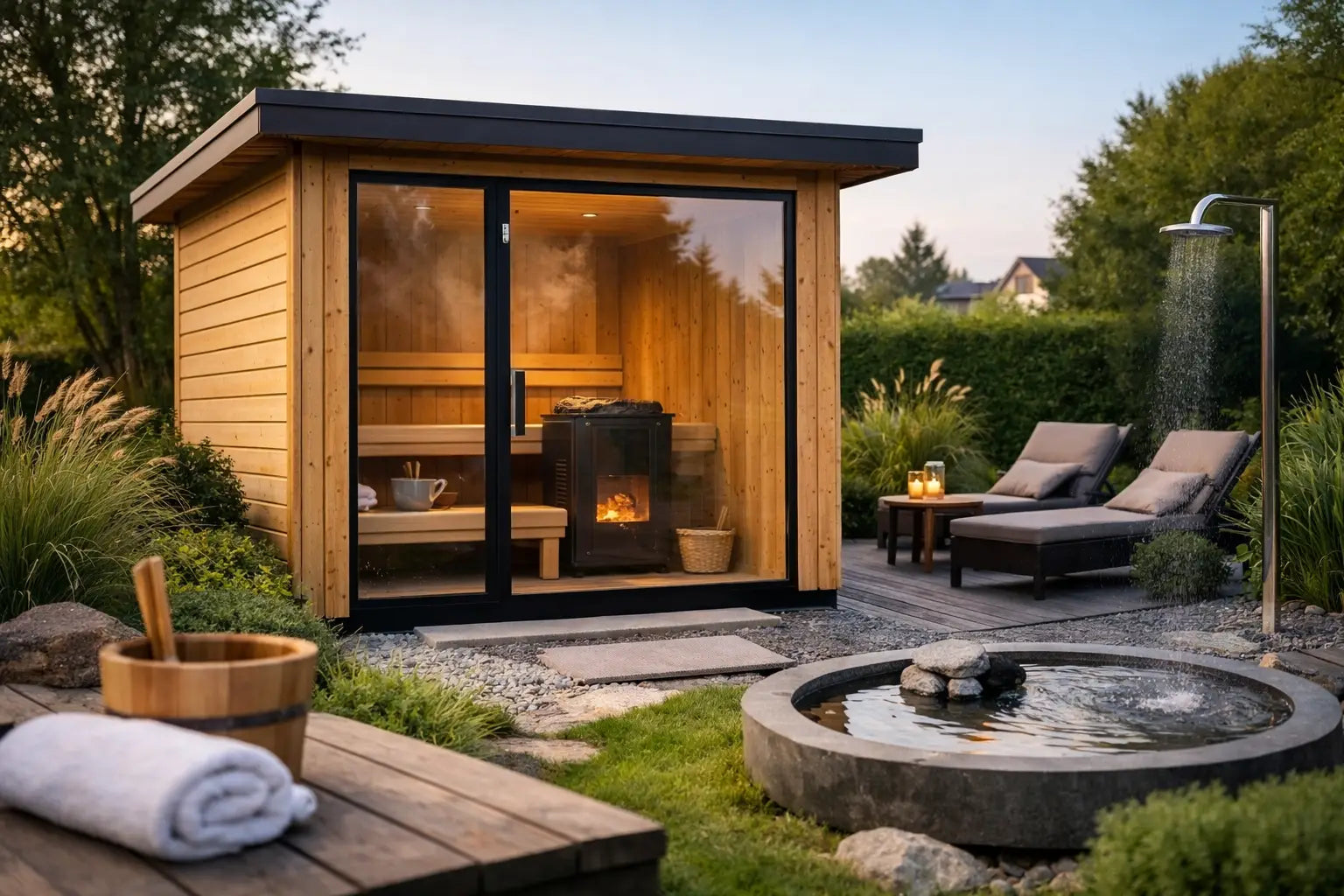 Sauna im Garten planen - so geht es richtig