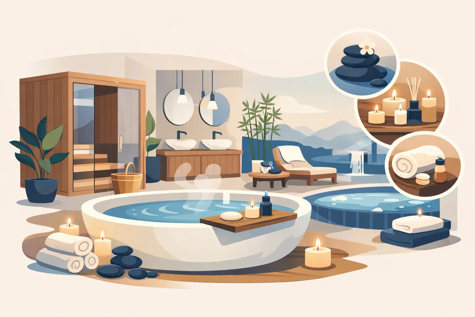 12 private Spa Zuhause Ideen mit Niveau