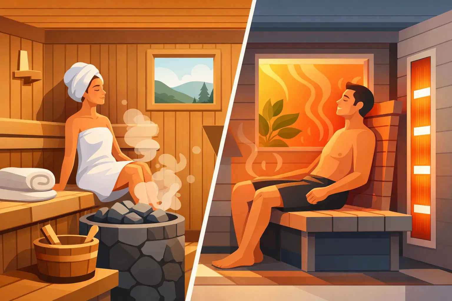 Sauna oder Infrarotkabine zuhause?