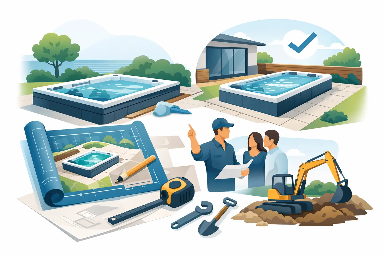 How to plan swim spa installation richtig