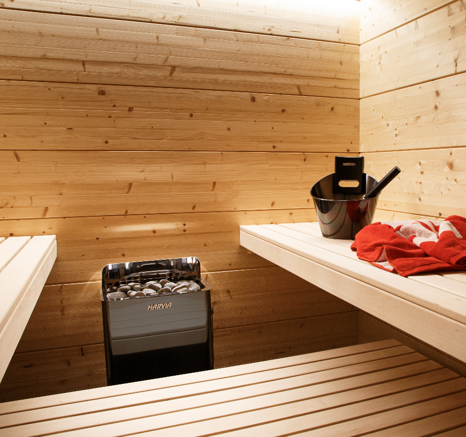 Poêle à sauna électrique Harvia The Wall SW45E noir 4,5 kW sans contrôleur