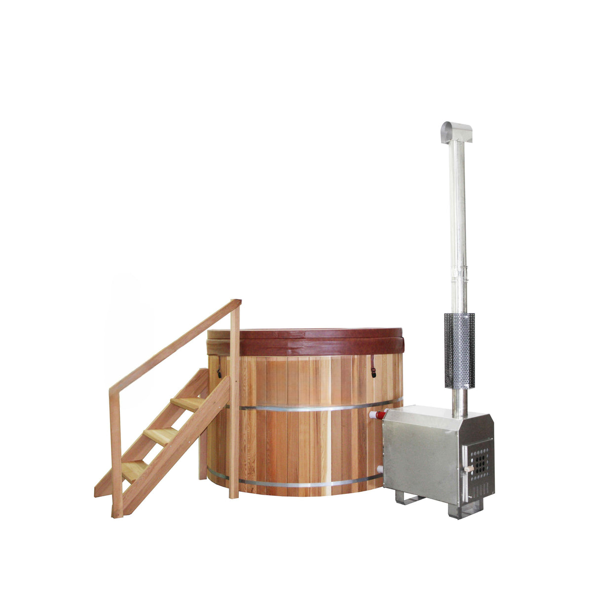 Hot Tub CASSERON incl. poêle à bois