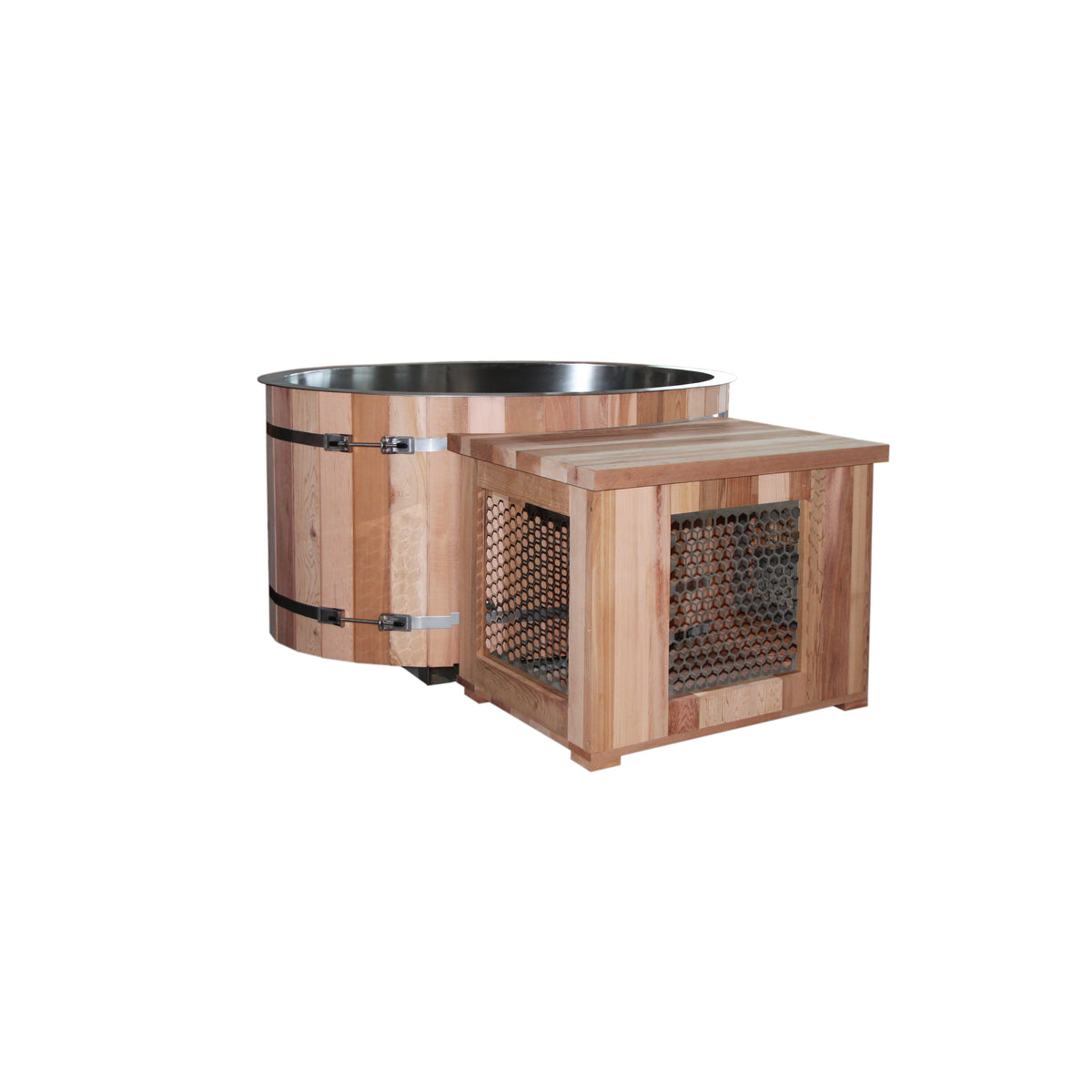 Icetub Oval en acier inoxydable DOM, chiller inclus