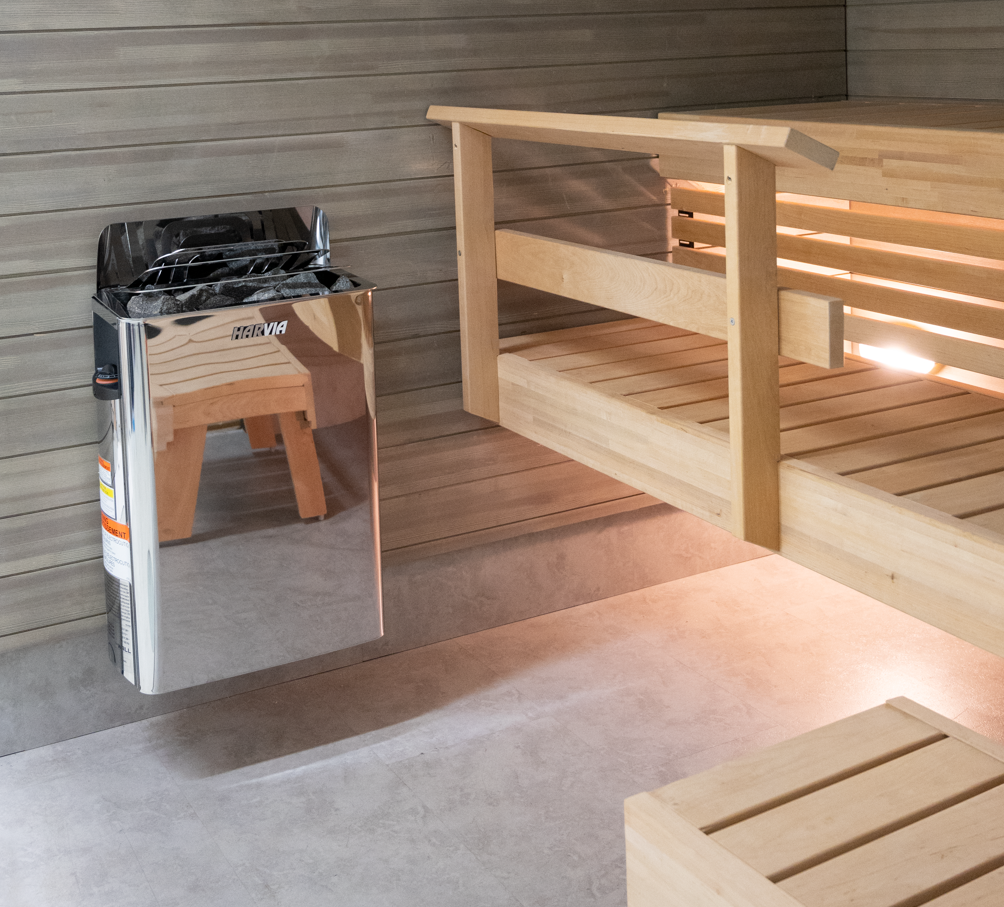 Poêle à sauna électrique Harvia The Wall SW90 9,0 kW acier