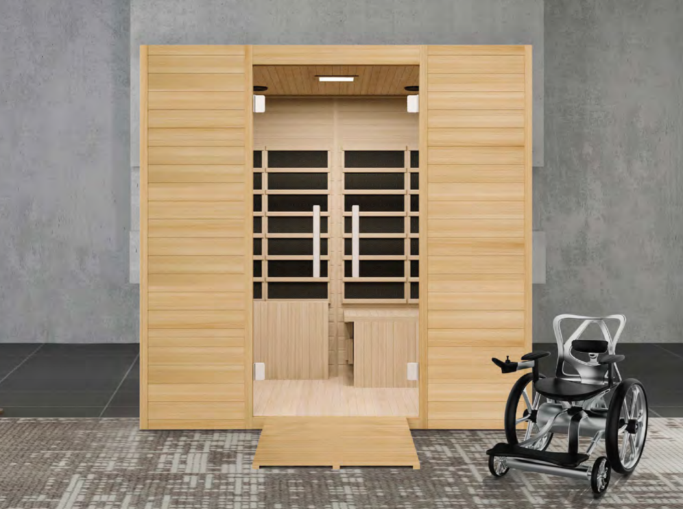 Cabine infrarouge pour personnes en fauteuil roulant CURA