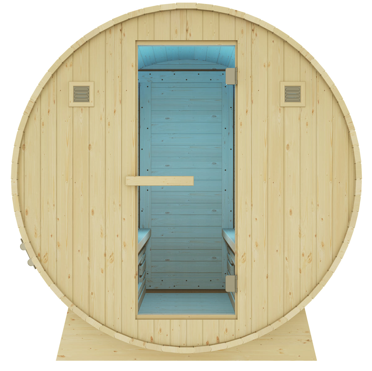 Sauna extérieur à tonneau infrarouge QUATTRO