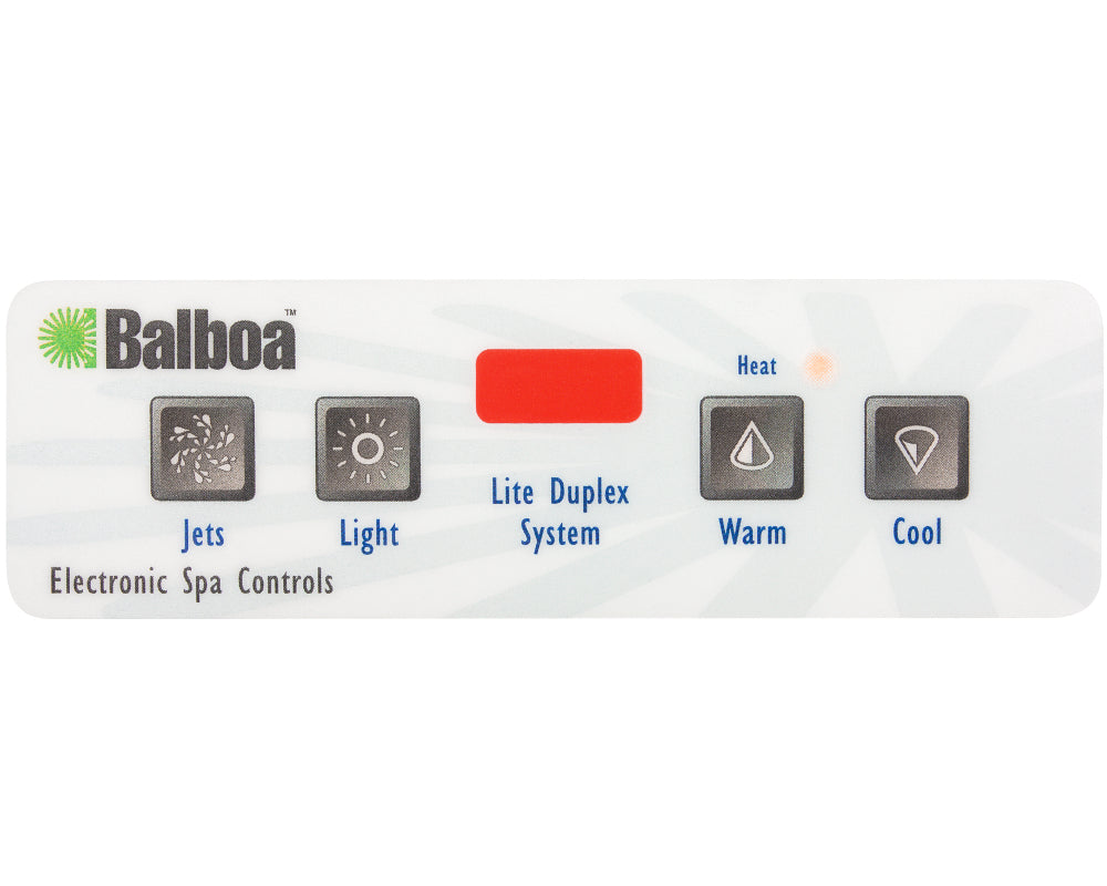 Balboa VL403 Autocollant pour le panneau de commande