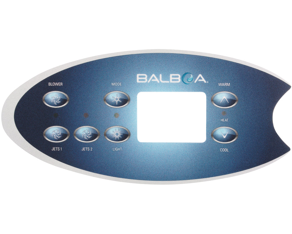 Balboa VL702S / ML554 Bedienfeld Aufkleber, 7 Tasten