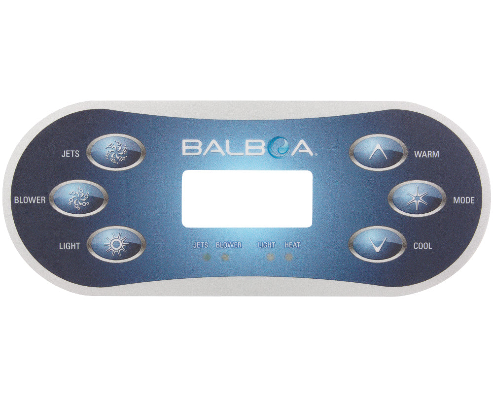 Balboa VL600S Autocollant du panneau de commande