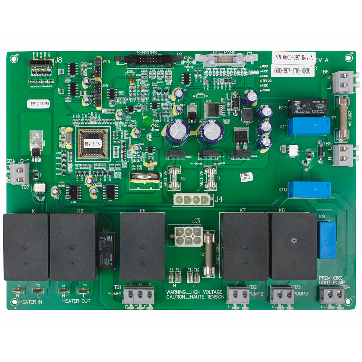 Carte mère de Sundance Spas 6600-397