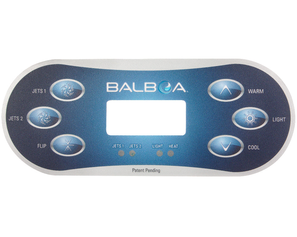 Balboa TP600 Autocollant du panneau de commande