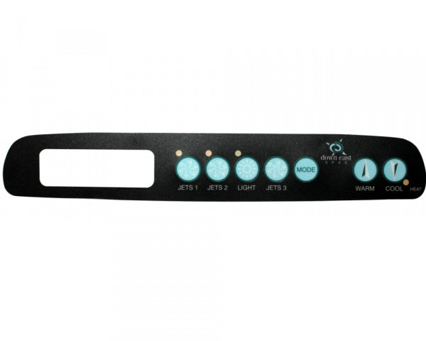Autocollant pour Master Spas Down East avec 7 boutons