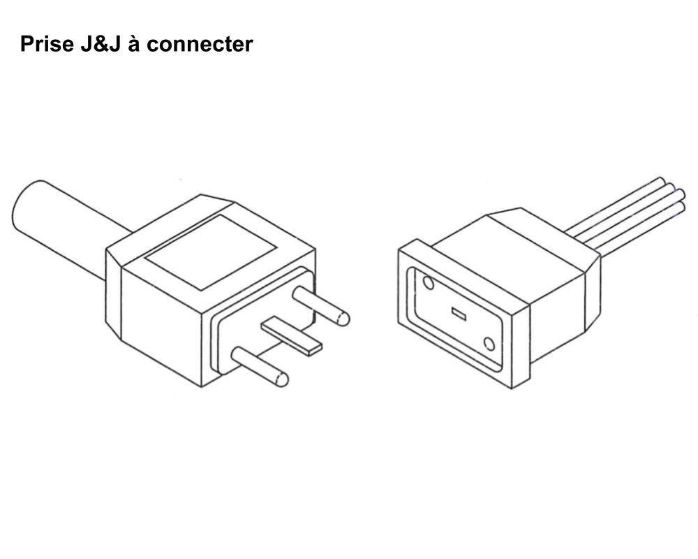 Adaptateur HydroQuip AMP vers Mini-J&amp;J - pompe monocellulaire