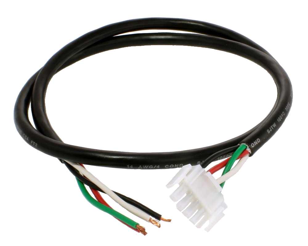 Câble AMP 4 fils avec connecteur pour pompe à deux étages