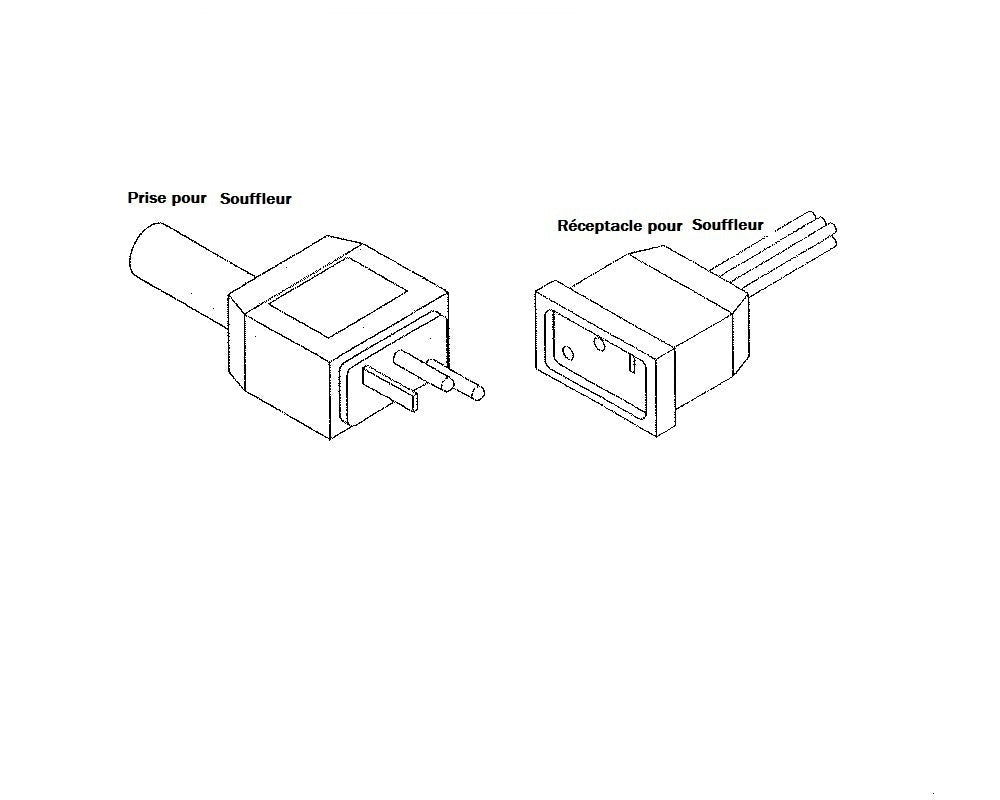 Câble et connecteur Mini-J&amp;J pour soufflerie