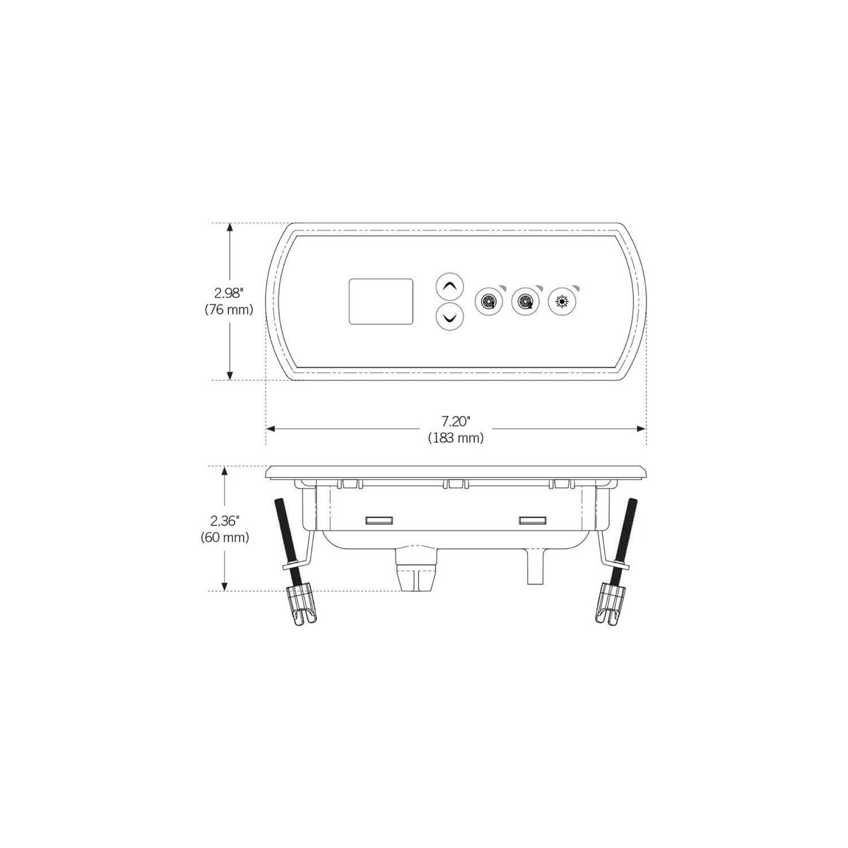 Gecko Display IN.k330P pour 1 système de pompe ou 2 systèmes de pompe