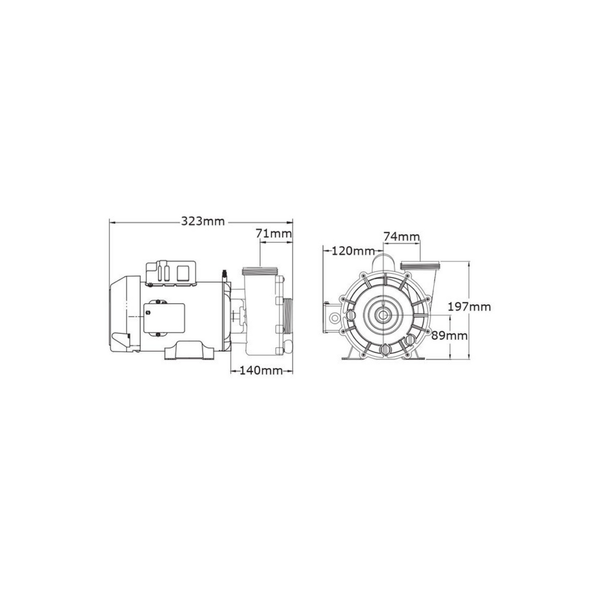 Gecko Pompe de circulation Whirlpool CIRC-MASTER XP SERIES, 230 V, 50HZ