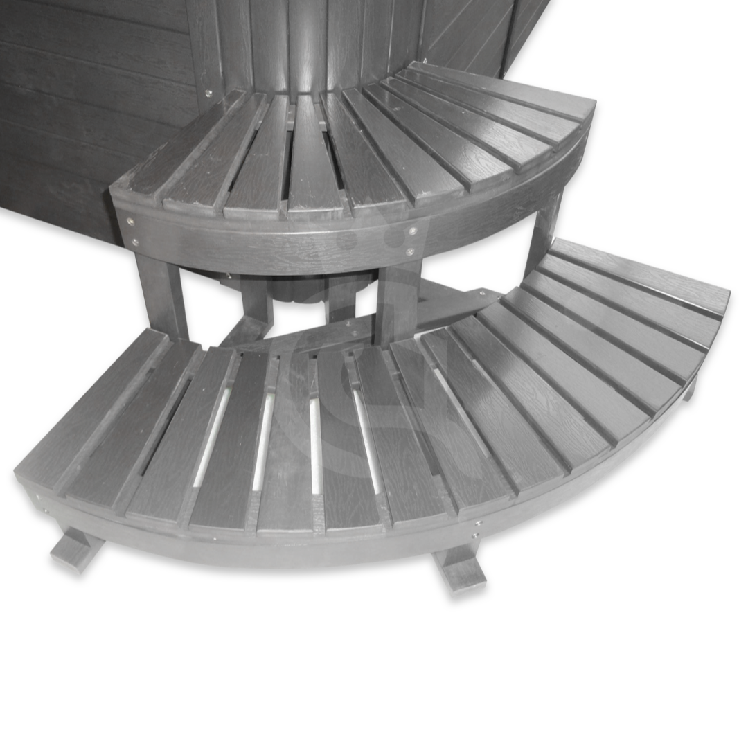 Angle de l&#39;escalier du spa