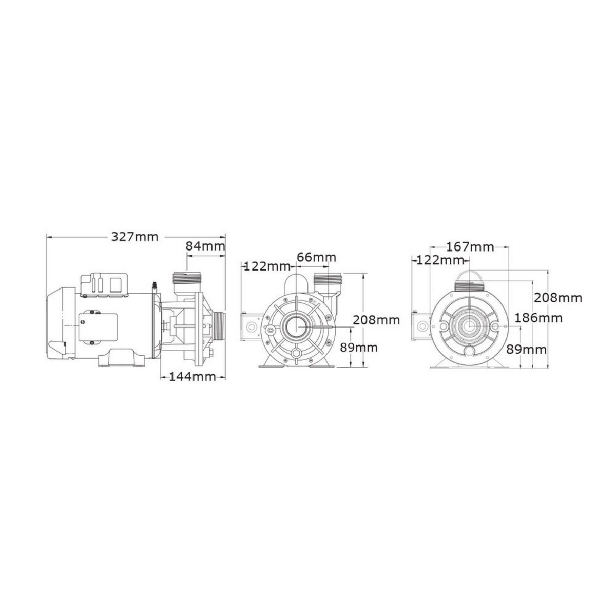 Gecko Pompe de circulation Whirlpool CIRC-MASTER HP UND CP, 230 V, 50HZ