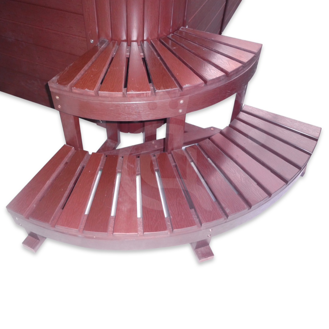 Angle de l&#39;escalier du spa
